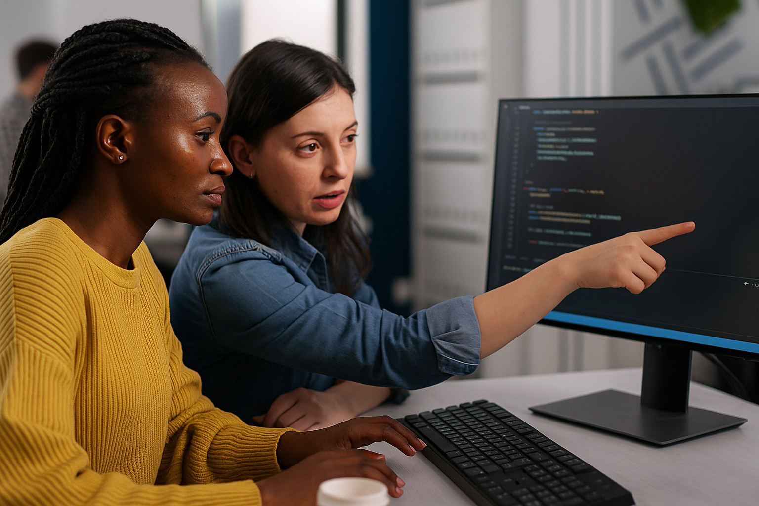 gender-gap-ict Donne che lavorano al computer nel settore ICT